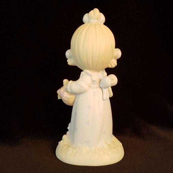 Vintage Precious Moments Porcelain Figurine 1994 "Take Time To Smell the Flowers - Picture 3 of 8